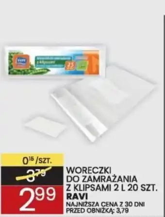 Wafelek WORECZKI DO ZAMRAŻANIA Z KLIPSAMI 2 L 20 SZT. oferta