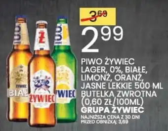 Wafelek PIWO ŻYWIEC LAGER, 0%, BIAŁE, LIMONŻ, ORANŻ, JASNE LEKKIE 500 ML oferta