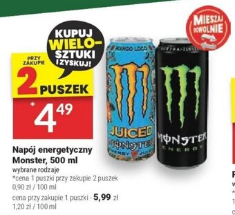 Napój energetyczny Monster, 500 ml
