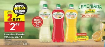 Twój Market Lemoniada Zbyszko 20% soku gaz, 1 l oferta