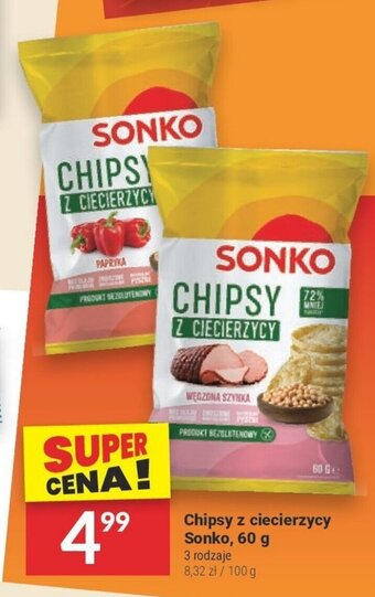 Twój Market Chipsy z ciecierzycy Sonko, 60 g oferta