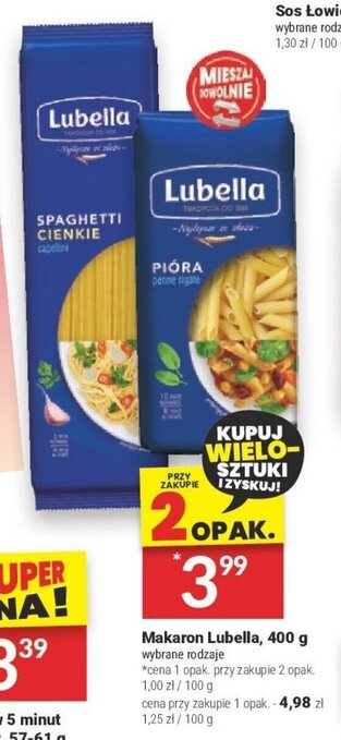 Twój Market Makaron Lubella, 400 g oferta