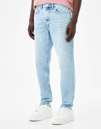 Bershka Jeansy vintage o kroju straight fit oferta