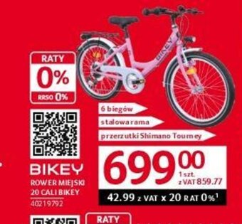 Selgros BIKEY ROWER MIEJSKI 20 CALI BIKEY oferta