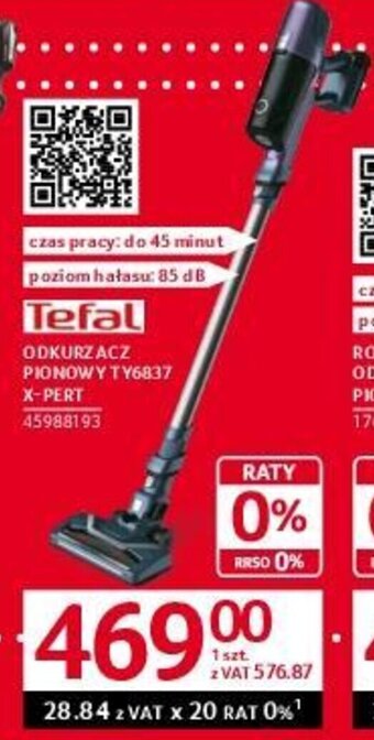 Selgros Tefal ODKURZACZ PIONOWY TY6837 X-PERT oferta