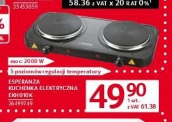 Selgros Esperanza Kuchenka elektryczna EKH010K oferta