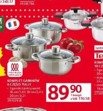 Selgros KOMPLET GARNKÓW 6 CZĘŚCI TULLY oferta