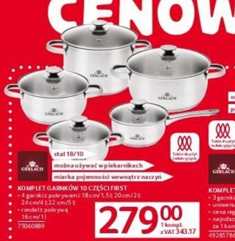 Selgros GERLACH KOMPLET GARNKÓW 10 CZĘŚCI FIRST oferta