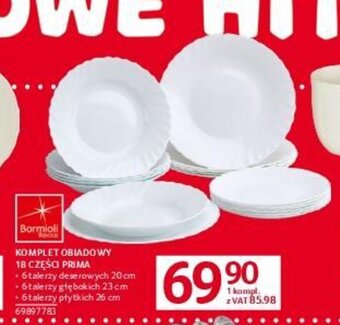 Selgros KOMPLET OBIADOWY 18 CZĘŚCI PRIMA oferta