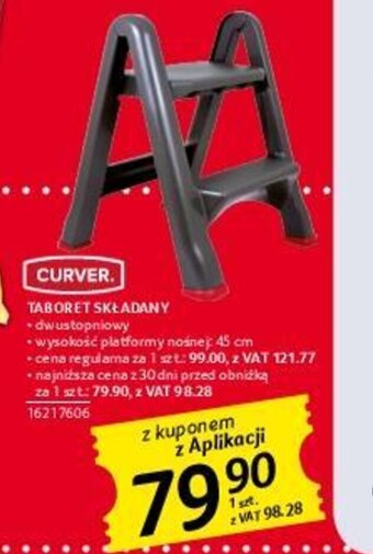 Selgros CURVER. TABORET SKŁADANY oferta