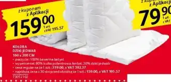 Selgros KOŁDRA DZIKI JEDWAB 160 x 200cm oferta