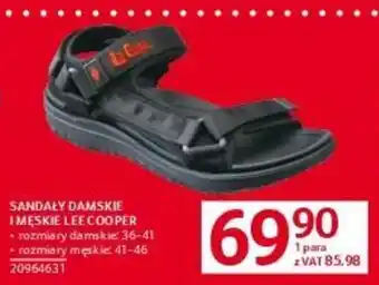 Selgros SANDAŁY DAMSKIE I MĘSKIE LEE COOPER + rozmiary damskie: 36-41 oferta