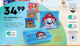Biedronka Koc-poduszka psi patrol oferta