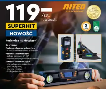 Biedronka Poziomica laserowa niteo tools oferta