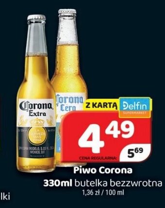 Delfin Piwo Corona 330 ml oferta