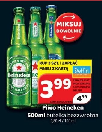 Delfin Piwo Heineken 500 ml oferta