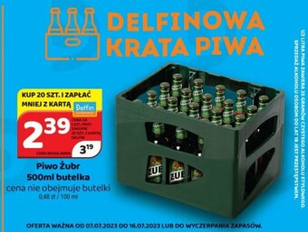 Delfin Piwo Żubr 500ml butelka oferta