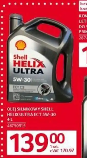 Selgros OLEJ SILNIKOWY SHELL HELIX ULTRA ECT 5W-30 oferta