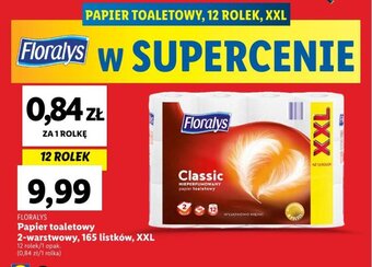 Lidl FLORALYS Papier toaletowy 2-warstwowy, 165 listków, XXL oferta