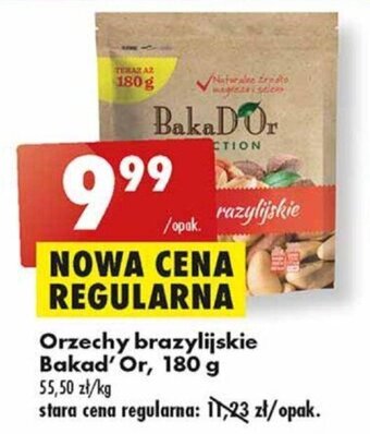 Biedronka Orzechy brazylijskie Bakad'Or, 180 g oferta