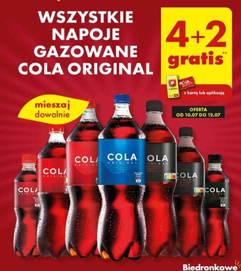 Biedronka WSZYSTKIE NAPOJE GAZOWANE COLA ORIGINAL oferta