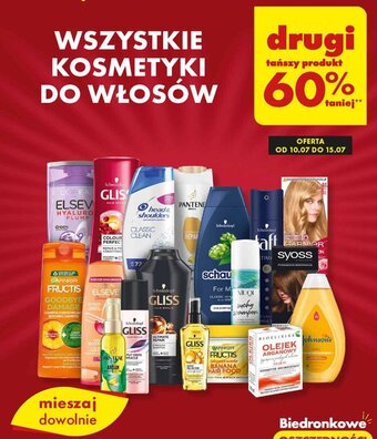 Biedronka WSZYSTKIE KOSMETYKI DO WŁOSÓW oferta