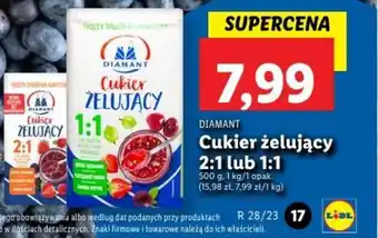 Lidl DIAMANT Cukier ZELUJACY Cukier żelujący 2:1 lub 1:1 oferta