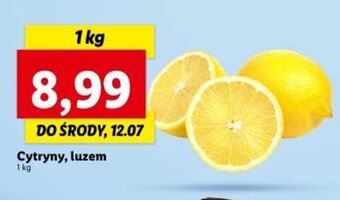 Lidl Cytryny, luzem 1kg oferta