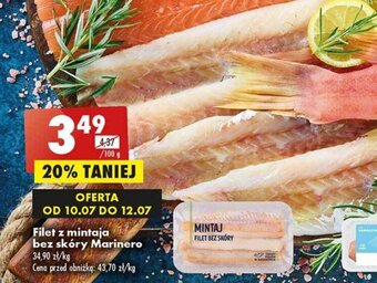 Biedronka Filet z mintaja bez skóry Marinero 100g oferta