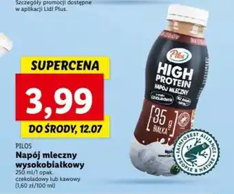 Lidl Pilos Napój mleczny wysokobiałkowy 250ml oferta