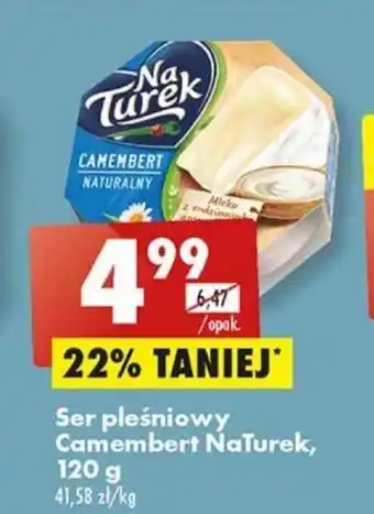 Biedronka Ser pleśniowy Camembert NaTurek, 120g oferta