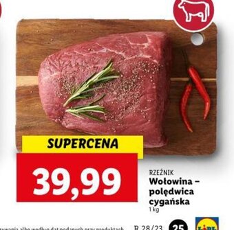 Lidl RZEŹNIK Wołowina - polędwica cygańska 1 kg oferta