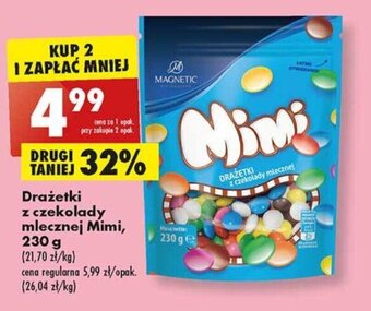 Biedronka Drażetki z czekolady mlecznej Mimi, 230 g oferta