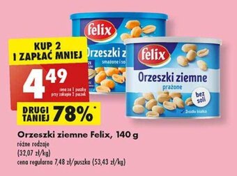 Biedronka Orzeszki ziemne Felix, 140 g oferta