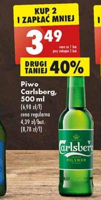 Biedronka Piwo Carlsberg, 500 ml oferta