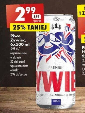 Biedronka Piwo Żywiec, 500 ml oferta