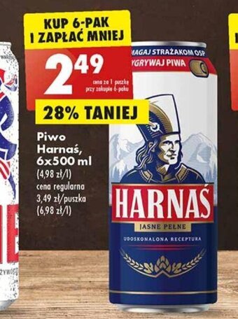 Biedronka Piwo Harnaś, 500 ml oferta