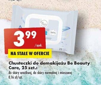 Biedronka Chusteczki do demakijażu Be Beauty Care, 25 szt. oferta