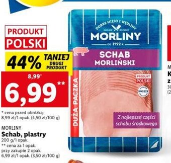 Lidl MORLINY Schab, plastry 200 g/1 opak. oferta