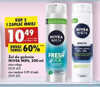 Biedronka Żel do golenia NIVEA MEN, 200 ml oferta