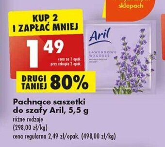 Biedronka Pachnące saszetki do szafy Aril, 5,5 g oferta