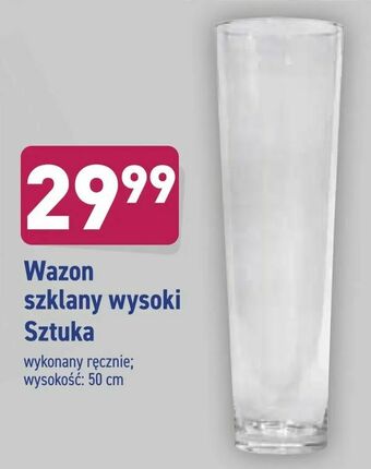 Wazon szklany wysoki