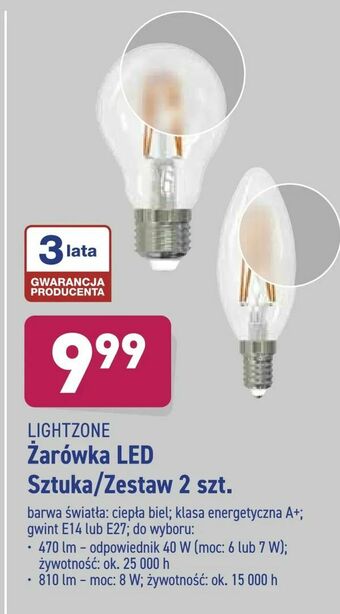 ALDI Żarówka LED oferta