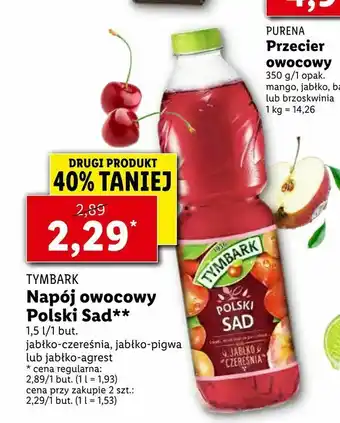 Lidl Napój owocowy Polski Sad oferta