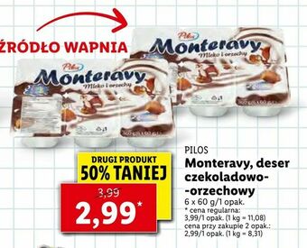 Lidl Monteravy, deser czekoladowo-orzechowy oferta