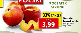 Lidl Polskie brzoskwinie oferta