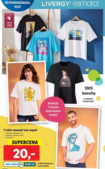 Lidl T-shirt damski esmara oferta