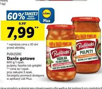 Lidl Fasolka po bretońsku z kiełbasą i boczkiem pudliszki oferta