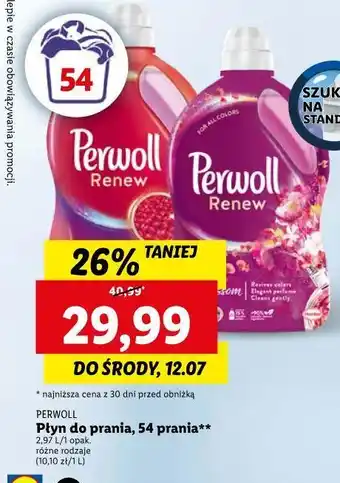 Lidl Płyn do prania perwoll renew & blossom oferta