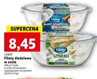 Lidl Śledź atlantycki w sosie chrzanowym lisner oferta